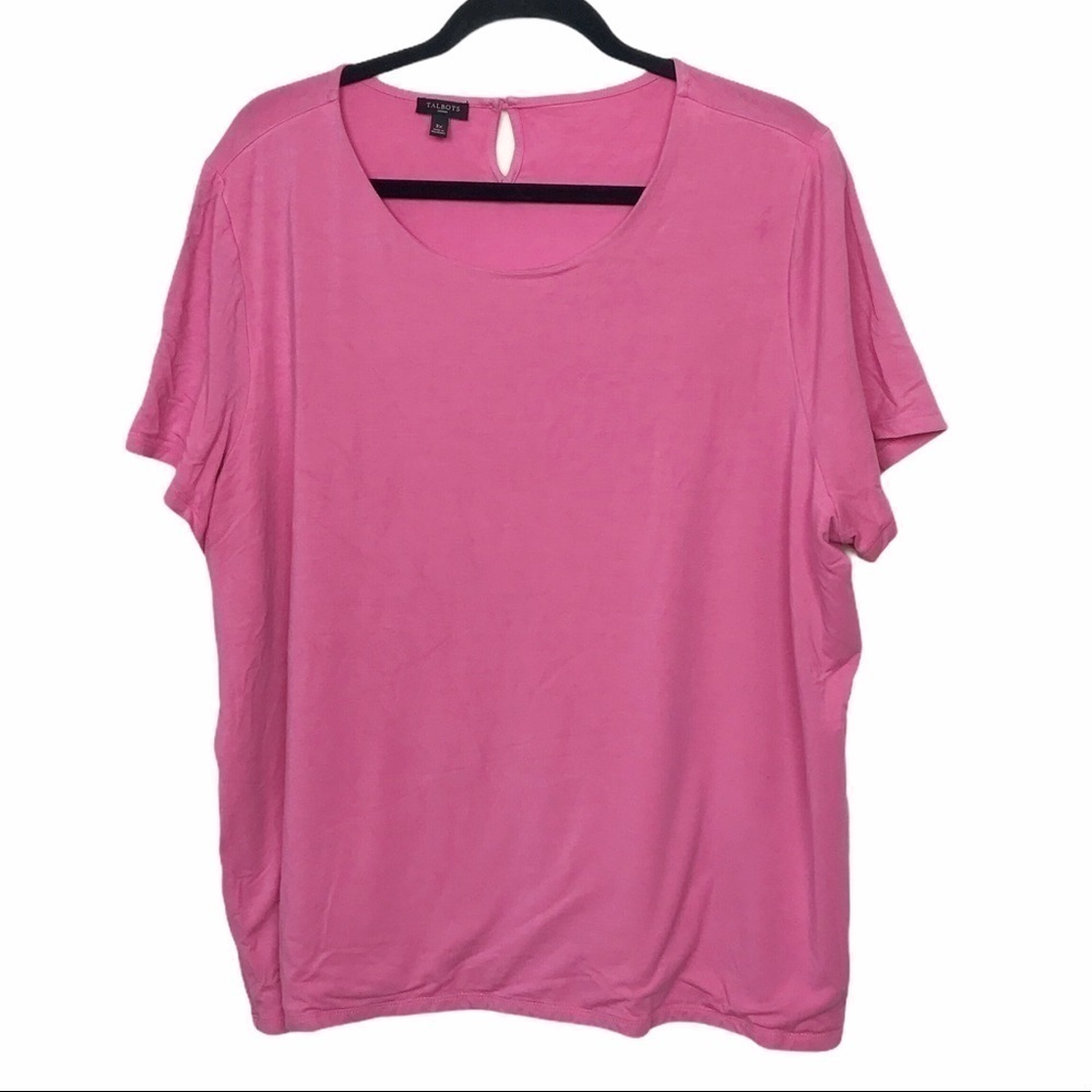 Talbots Pink Short Sleeve T Shirt Tee